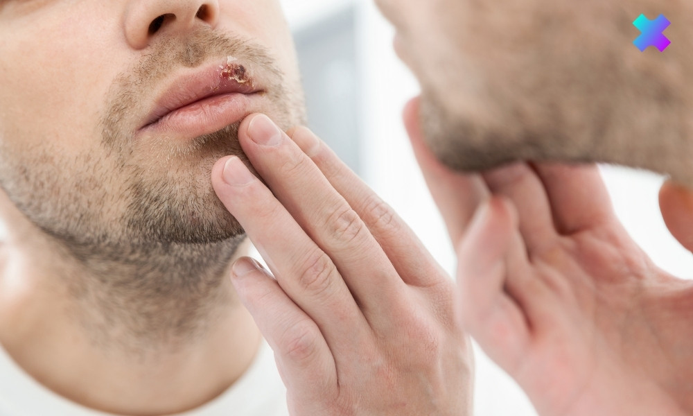 strupek przy opryszczce