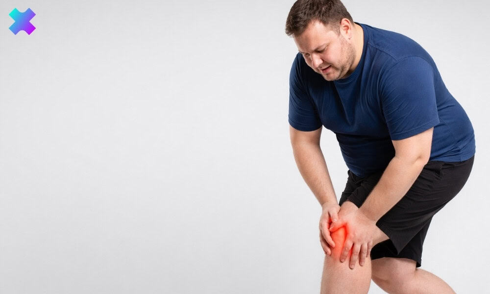 ból kolan a otyłość